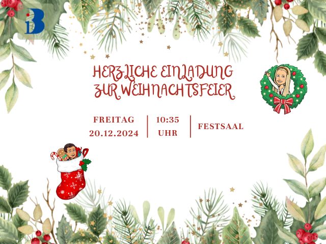 Einladung zur Weihnachtsfeier des AbsolventInnenvereins! 