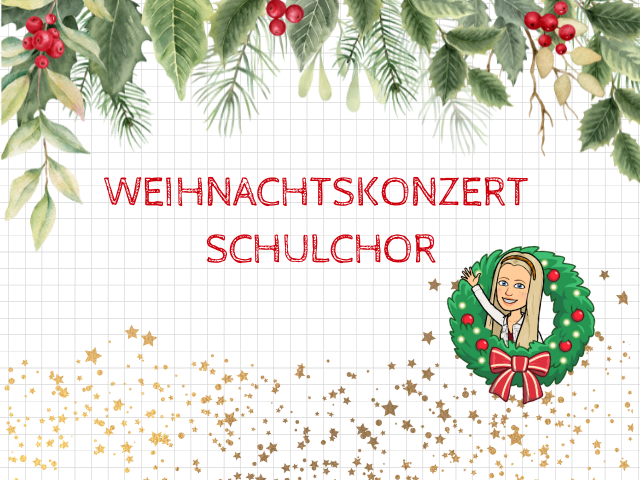 Einladung zum Weihnachtskonzert des IBG-Gymnasiums